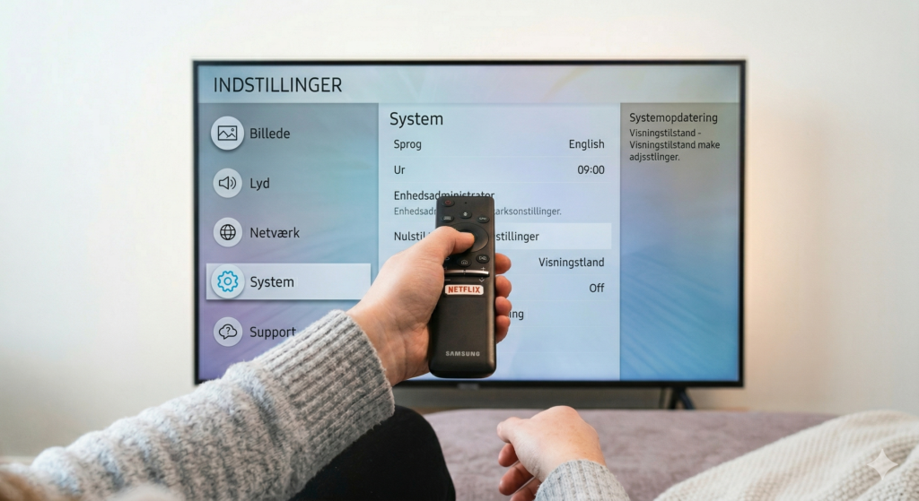 Opsætning af Smart TV og streaming i hjemmet